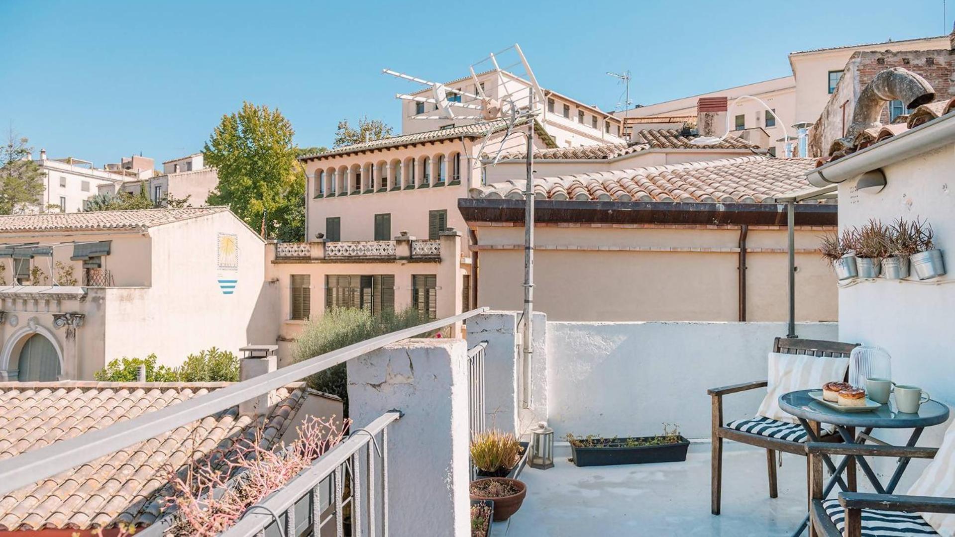 Romantic Duplex With Terrace And Great Views Girona Værelse billede